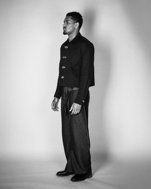 Cropped Clasp Jacket