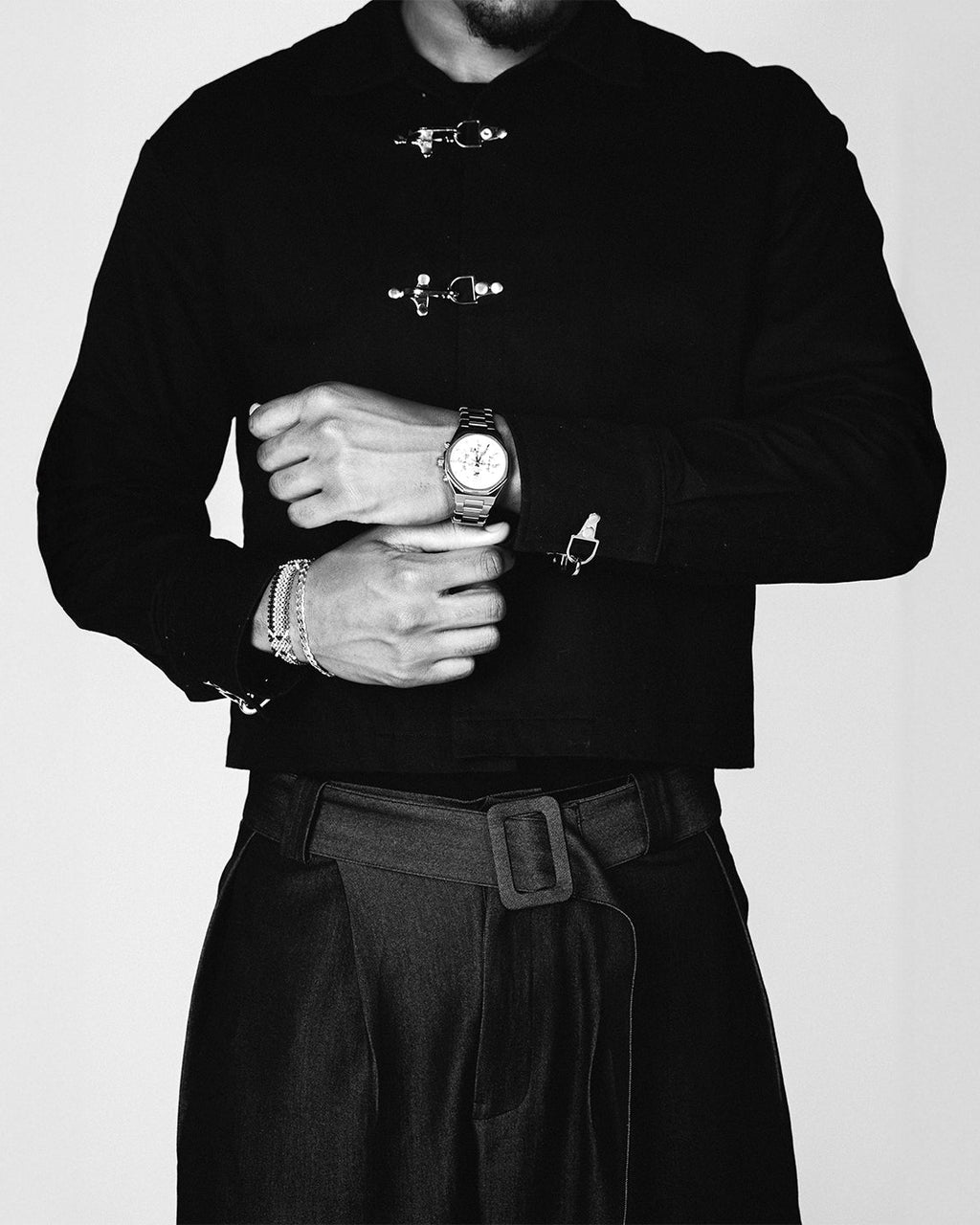 Cropped Clasp Jacket